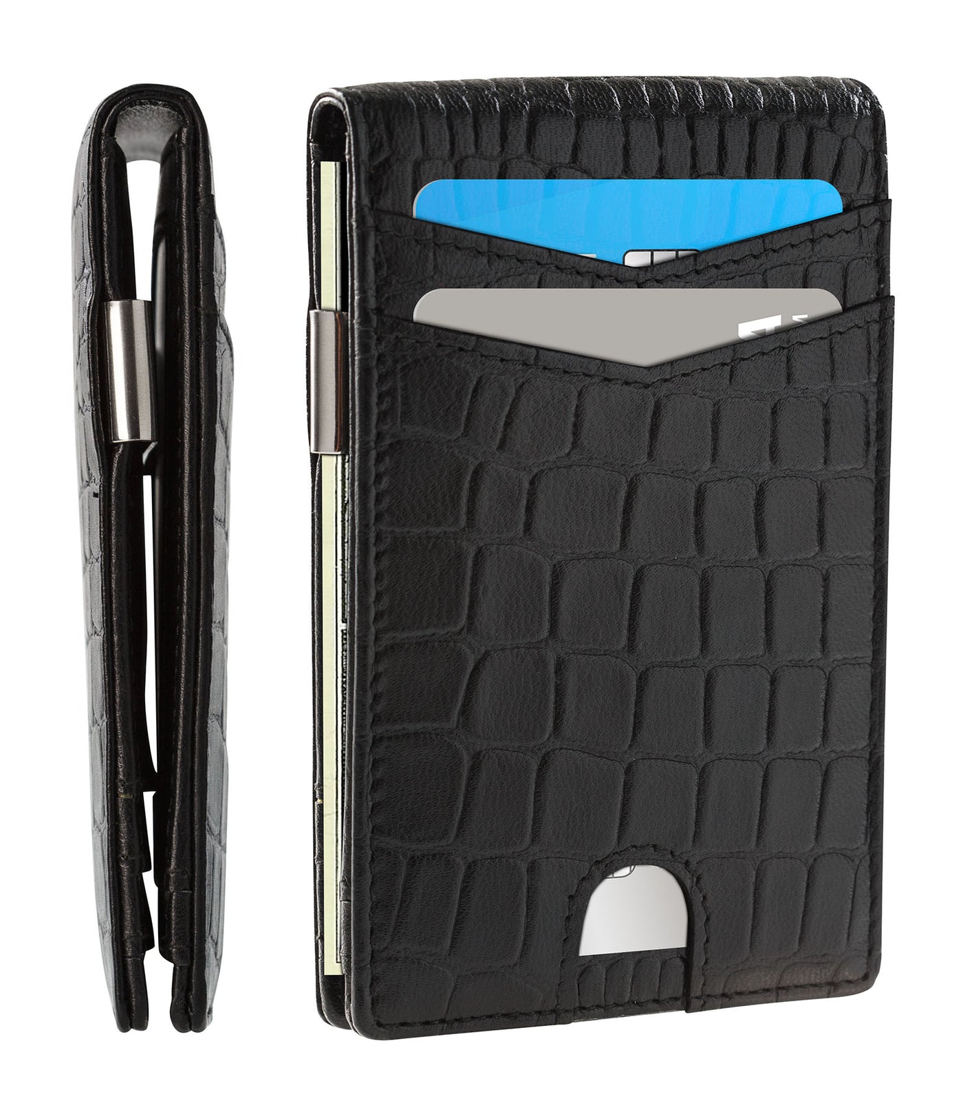 SKENZBI  Slim RFID Minimalist Wallets for Men