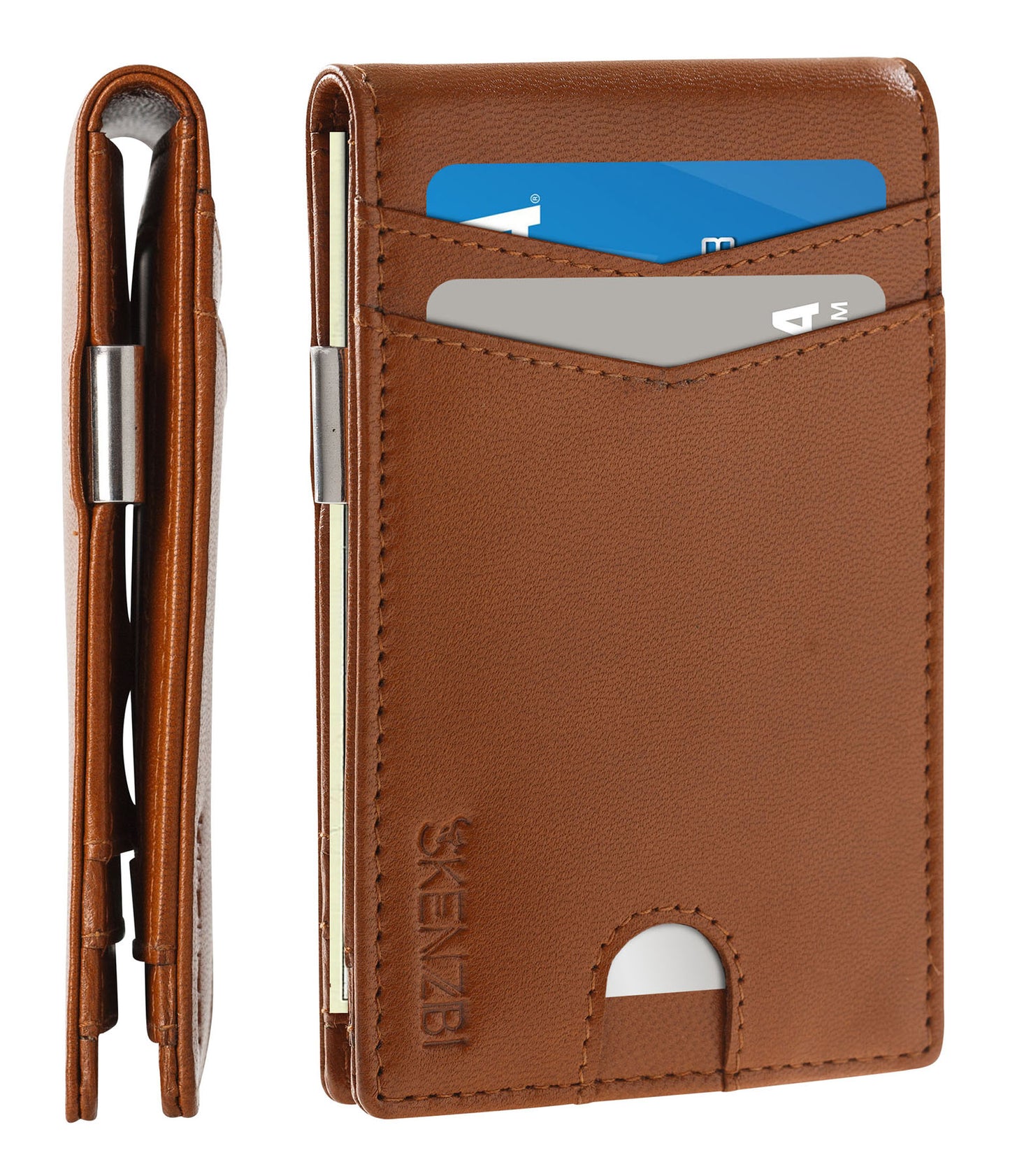SKENZBI  Slim RFID Minimalist Wallets for Men