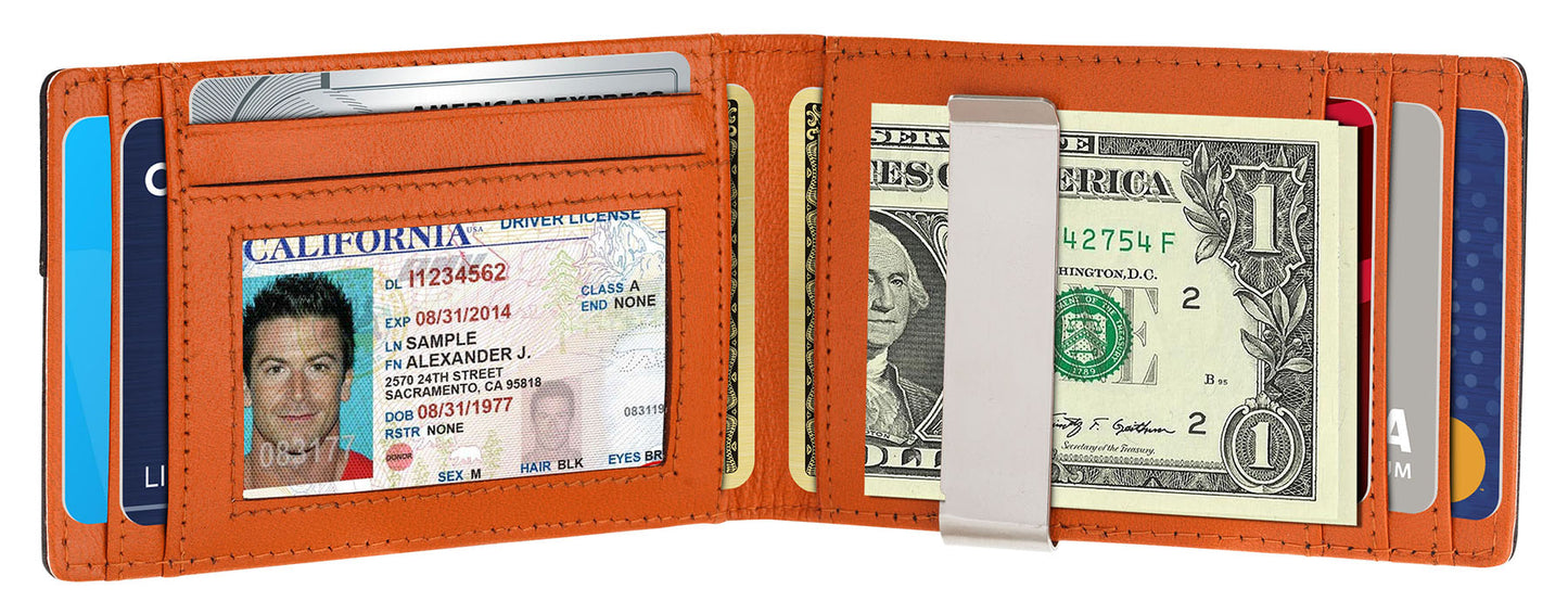 SKENZBI  Slim RFID Minimalist Wallets for Men