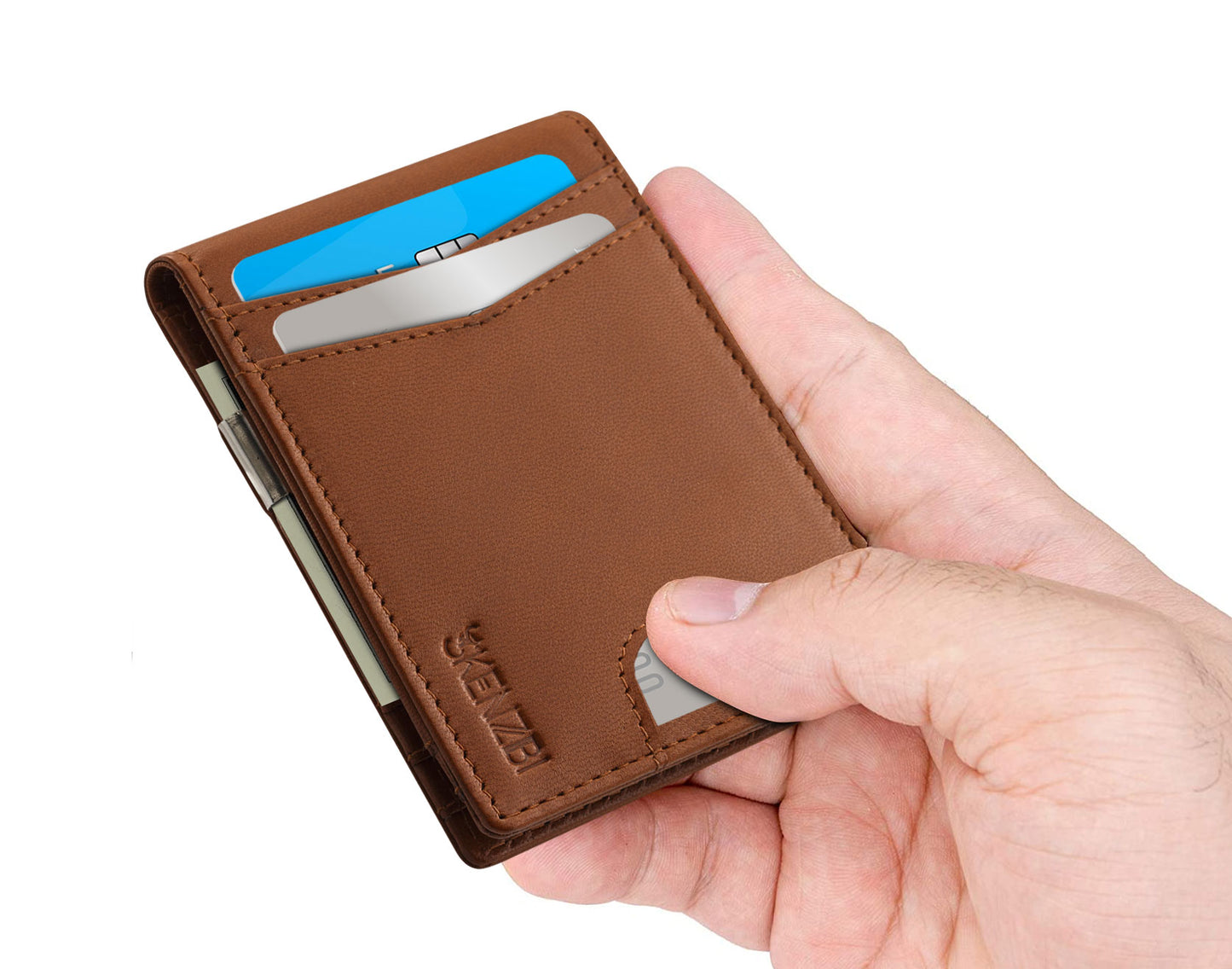 SKENZBI  Slim RFID Minimalist Wallets for Men