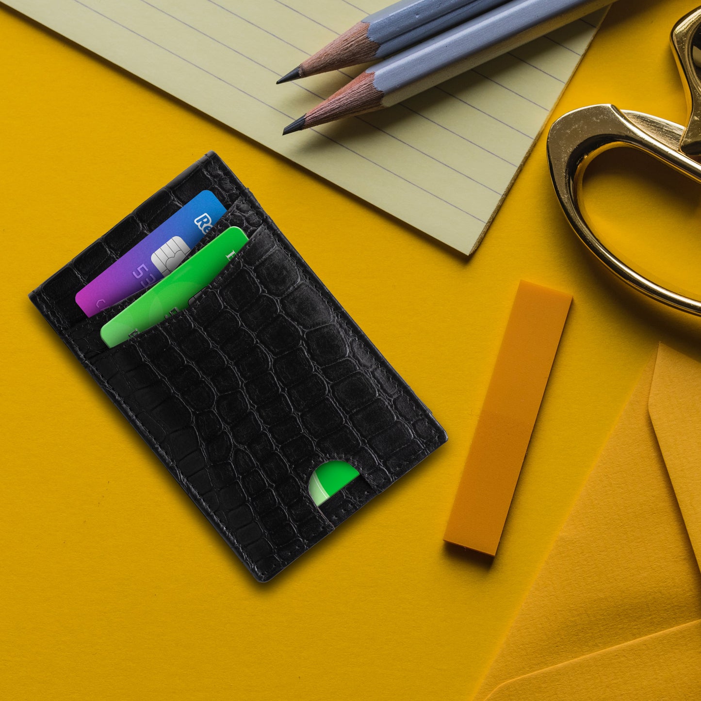 SKENZBI  Slim RFID Minimalist Wallets for Men