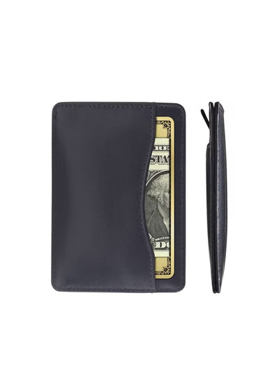SKENZBI Slim Wallet for Men Women Card Holder with RFID Protection Minimalist Tan