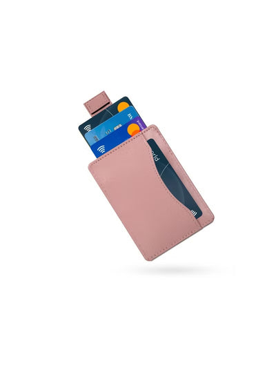 SKENZBI Slim Wallet for Men Women Card Holder with RFID Protection Minimalist Tan