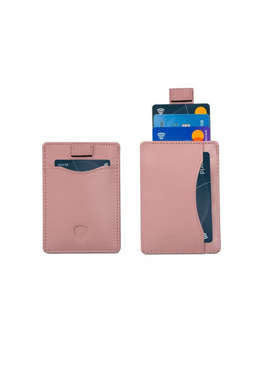 SKENZBI Slim Wallet for Men Women Card Holder with RFID Protection Minimalist Tan