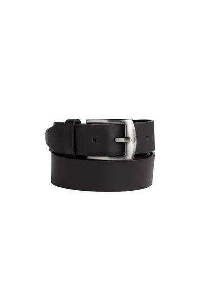 SKENZBI Leather Belt For Men 40MM Wide Best for Jeans, Trousers, Formal, Casual Black