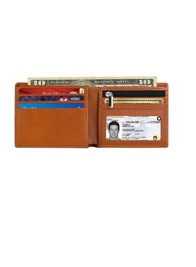 SKENZBI RFID Protected Men's Wallet Space for 12 Card Holder Black