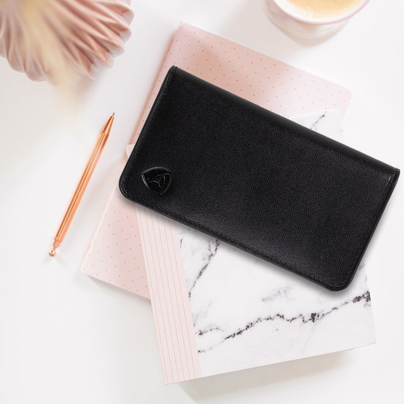SKENZBI  RFID Bifold Long Slim Wallet for Men